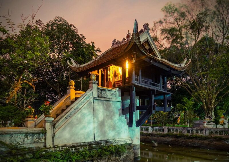 One Pillar Pagoda Hanoi - The Single Stone Pillar