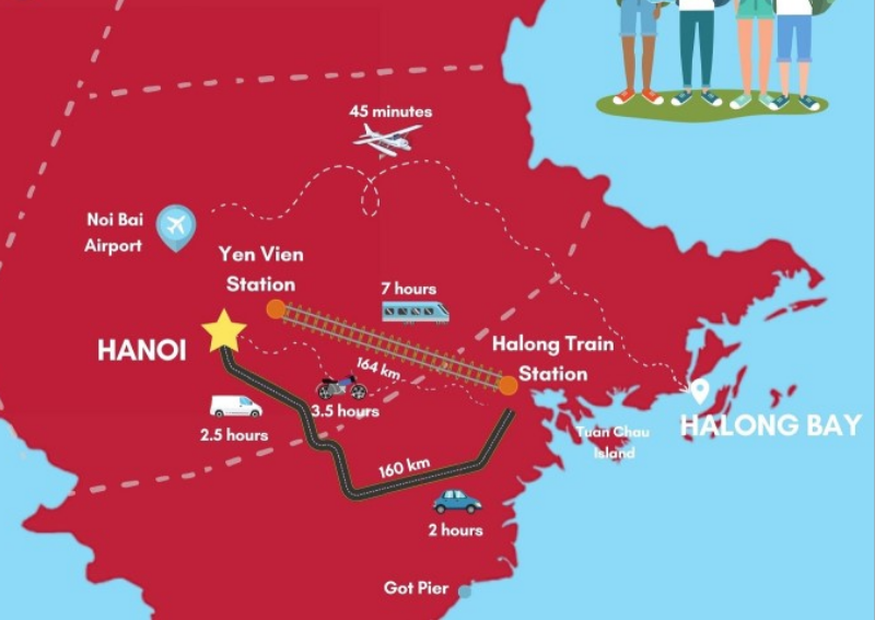 how to get to Halong from Hanoi