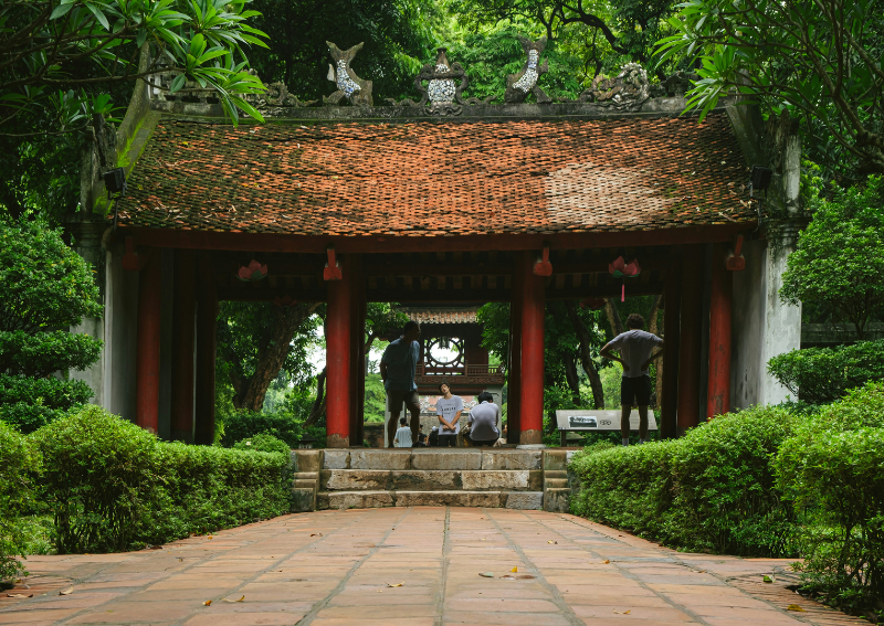What to See at Temple of Literature Hanoi - First courtyard