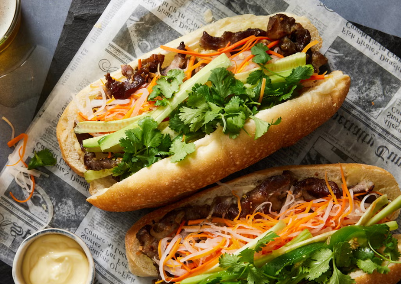 local breakfast in Saigon - Banh mi