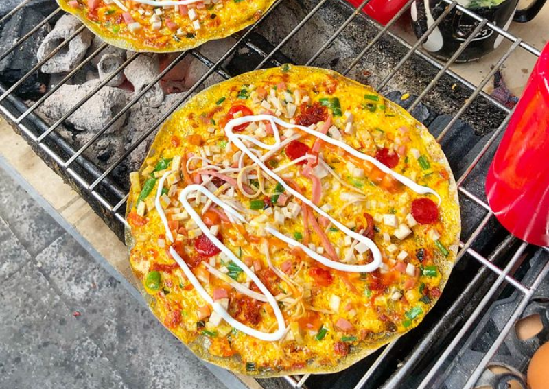 Dalat Food Guide - What to Eat in Dalat: Banh Trang Nuong Dalat: Vietnamese Pizza Dalat